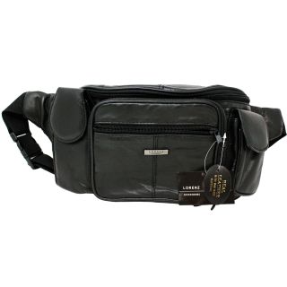 Midjeväska Lorentz jättestor 20x32 cm, 6 fack, 4 blixtlås...