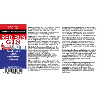 RED BUS Gin essence 280ml / Ginessens 280ml